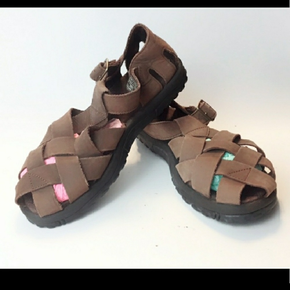 Like New Teva Covered Toe Leather Sandals